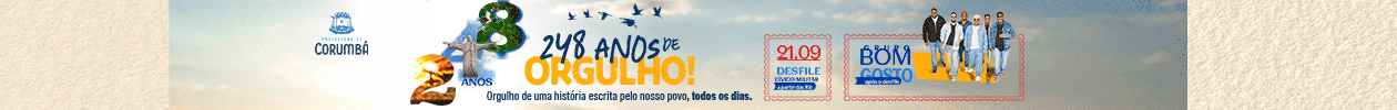 Prefeitura - 248 anos de Corumbá - Setembro 2026