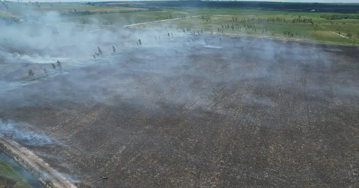 Proprietário é multado em R$ 14 mil por incêndio em 14 hectares de pastagem