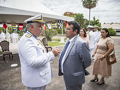Gestão do contra-almirante Amendoeira foi marcada por parceria com Corumbá