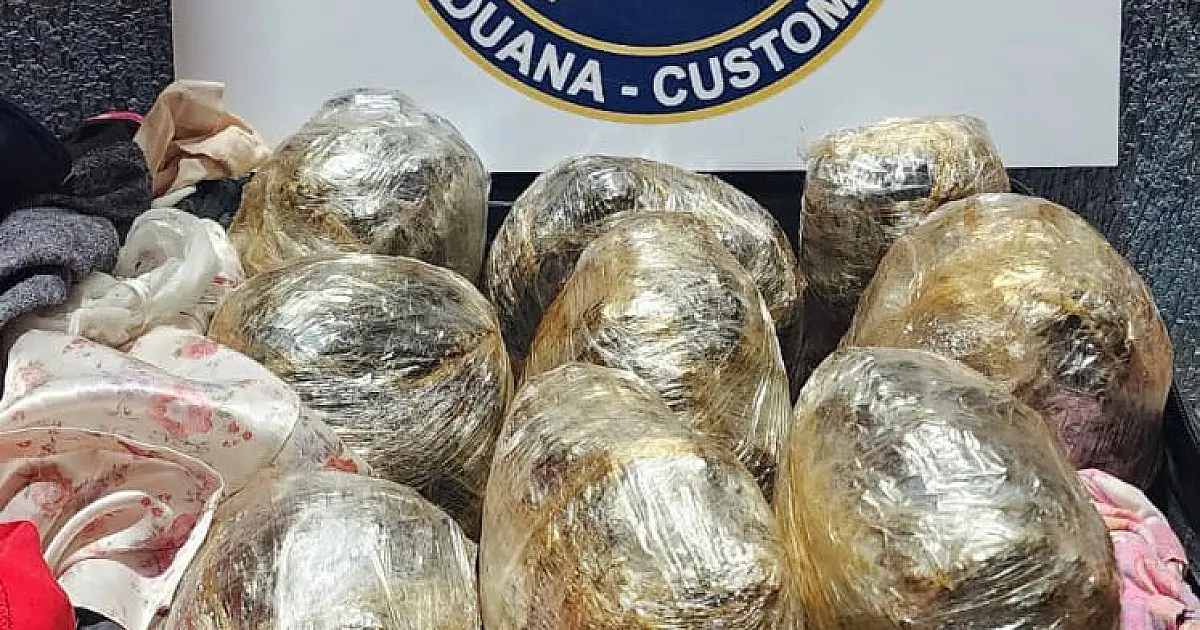 Dois brasileiros são presos com mais de 12 kg de supermaconha na bagagem