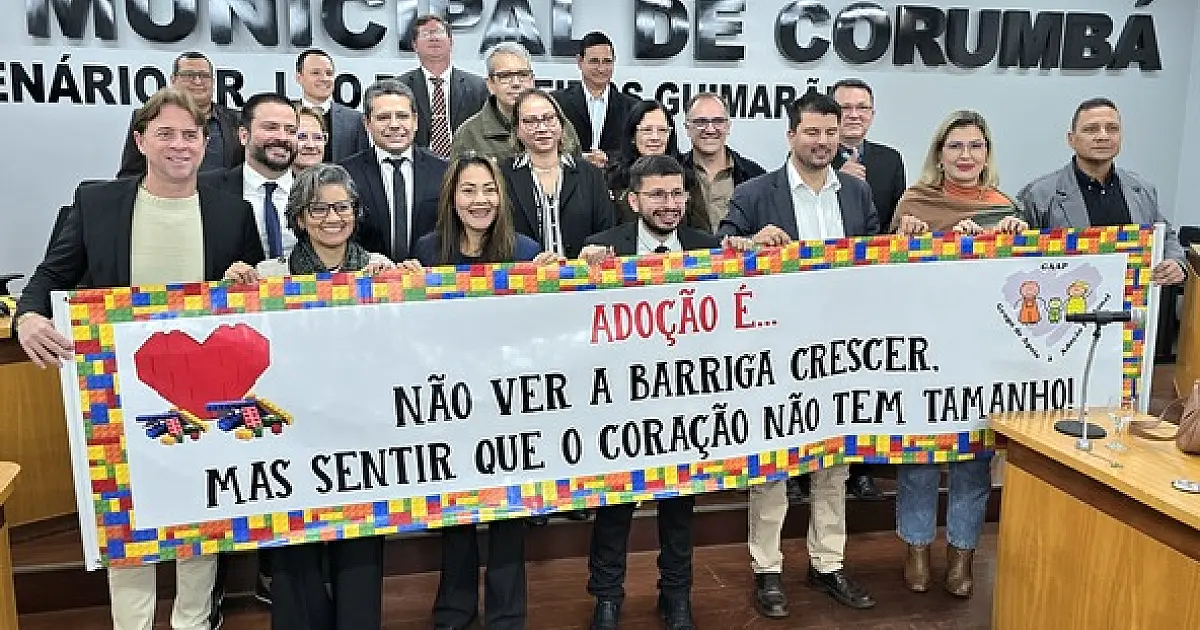 Sessão solene marca a Semana Municipal de Adoção e Acolhimento em Corumbá