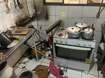 Vazamento de gás causa princípio de incêndio em apartamento no conjunto Jatobazinho