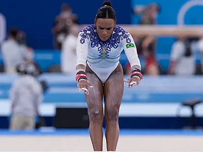 Rebeca Andrade será porta-bandeira do Brasil no encerramento