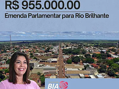 Rio Brilhante comemora 92 anos com emenda de quase R$ 1 milhão