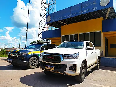 Caminhonete roubada é recuperada em fiscalização na BR 262