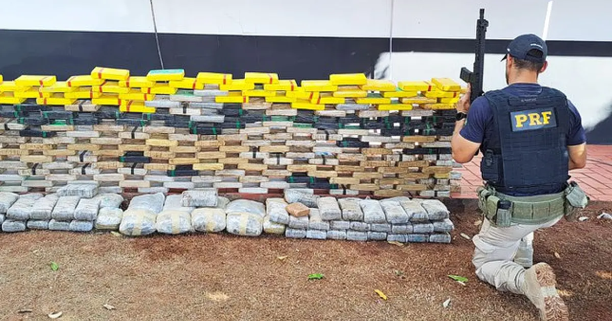 PRF apreende 238 Kg de cocaína em Rio Verde de Mato Grosso (MS)