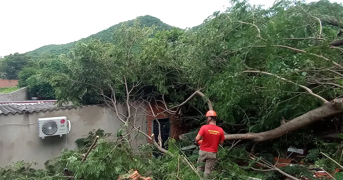 Inmet alerta para chuvas intensas com ventos de até 60 km/h em 23 municípios