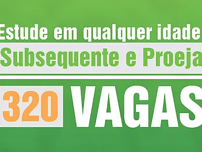 Inscrições em cursos Proeja com bolsas são prorrogadas