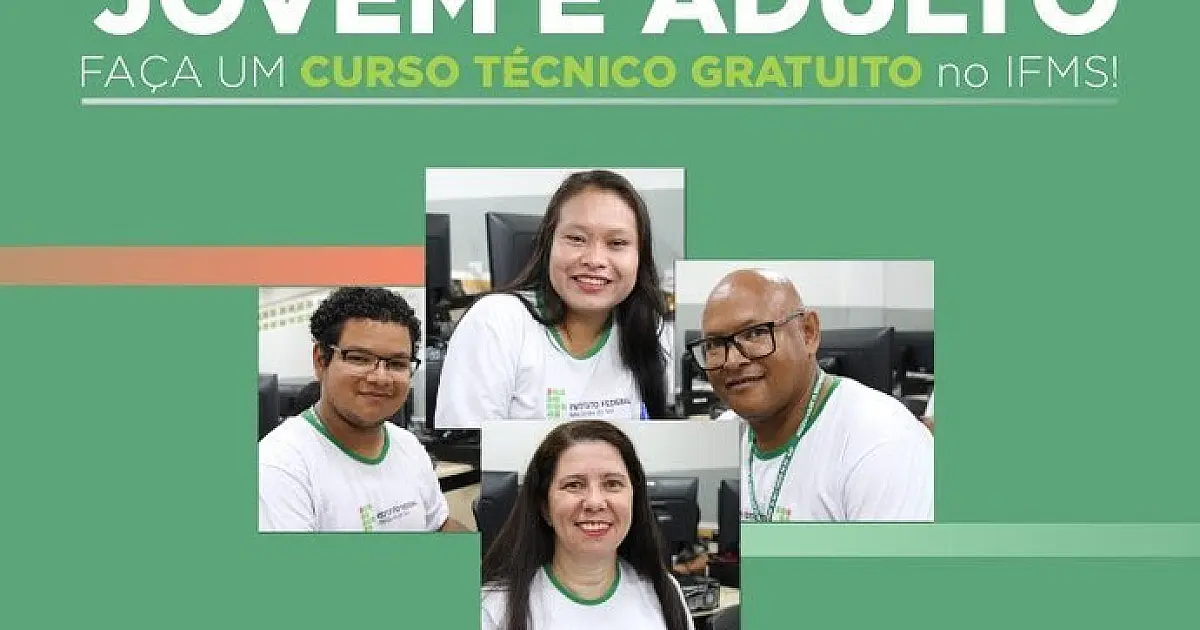 IFMS abre vagas gratuitas à comunidade em cursos técnicos em sete municípios