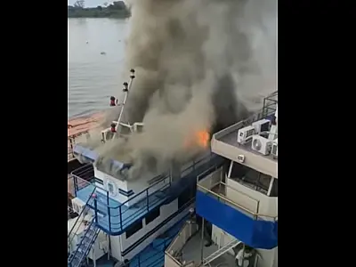 Fagulha de solda provoca incêndio em embarcação da PMA