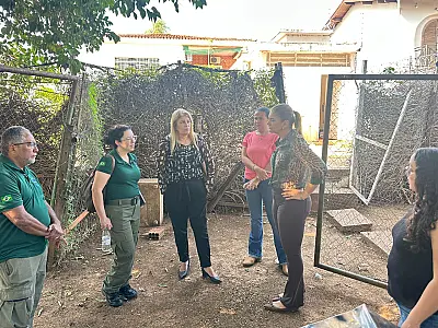 Ibama visita instalações do Centro de Atendimento Emergencial de Animais Silvestres de Corumbá