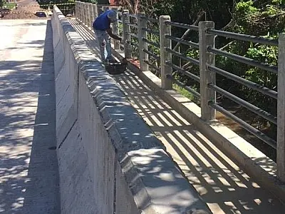 Construção da ponte de concreto em Miranda está na reta final