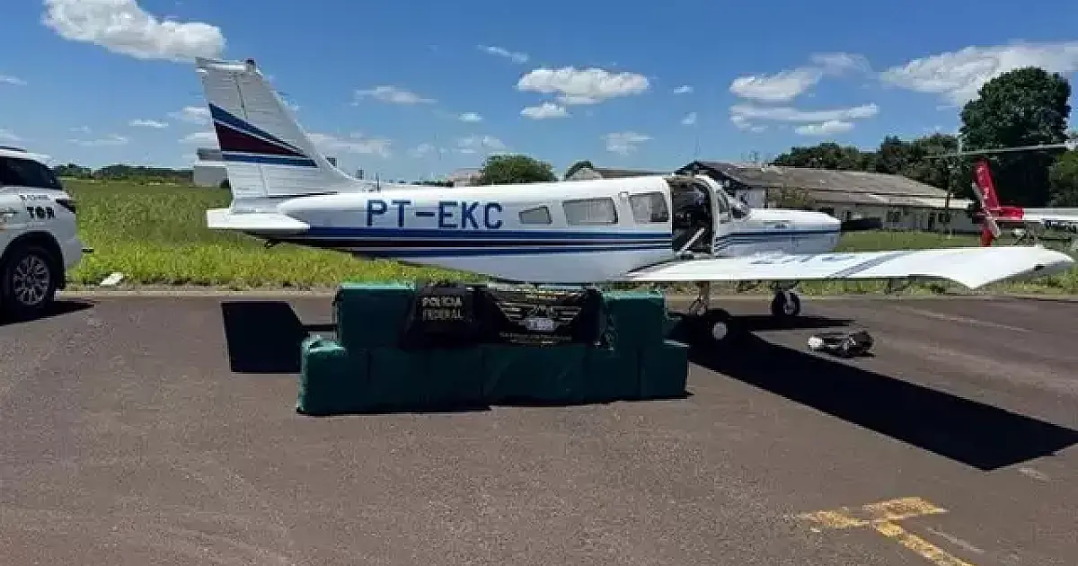 Aeronave carregada de cocaína que saiu de MS é interceptada em SP
