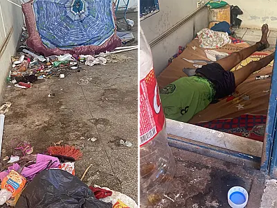 Prédio do Mercado Municipal de Corumbá é moradia para pessoas em situação de rua
