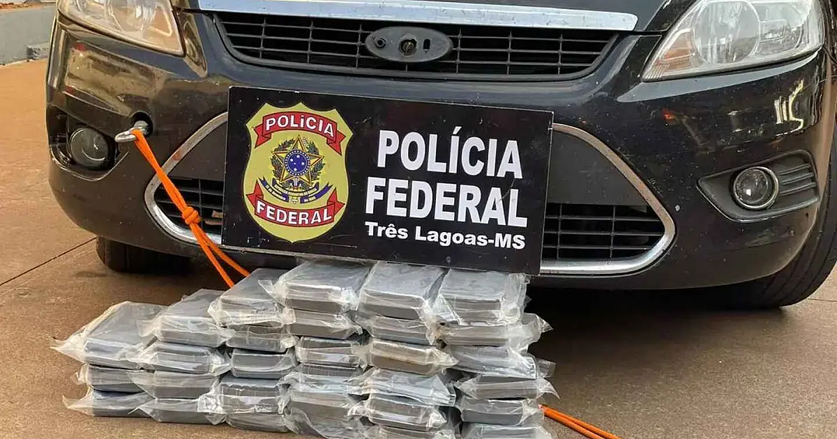 Casal é preso pela Polícia Federal com cocaína avaliada em R$ 800 mil