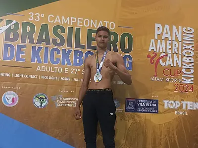 Atleta corumbaense ganha destaque em disputas nacionais de Kickboxing