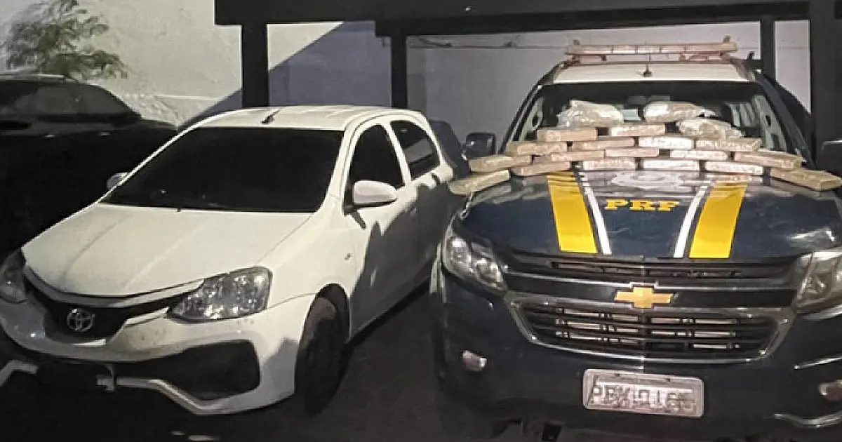 PRF apreende 20 kg de maconha em carro que seguia para Campo Grande