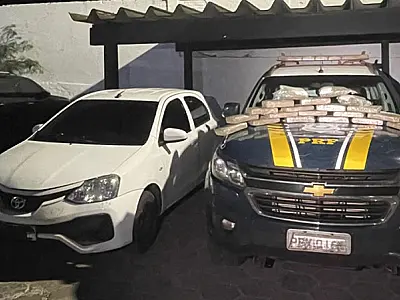PRF apreende 20 kg de maconha em carro que seguia para Campo Grande