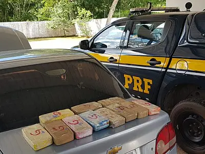 PRF apreende 12 Kg de cocaína que saíam de Corumbá para capital
