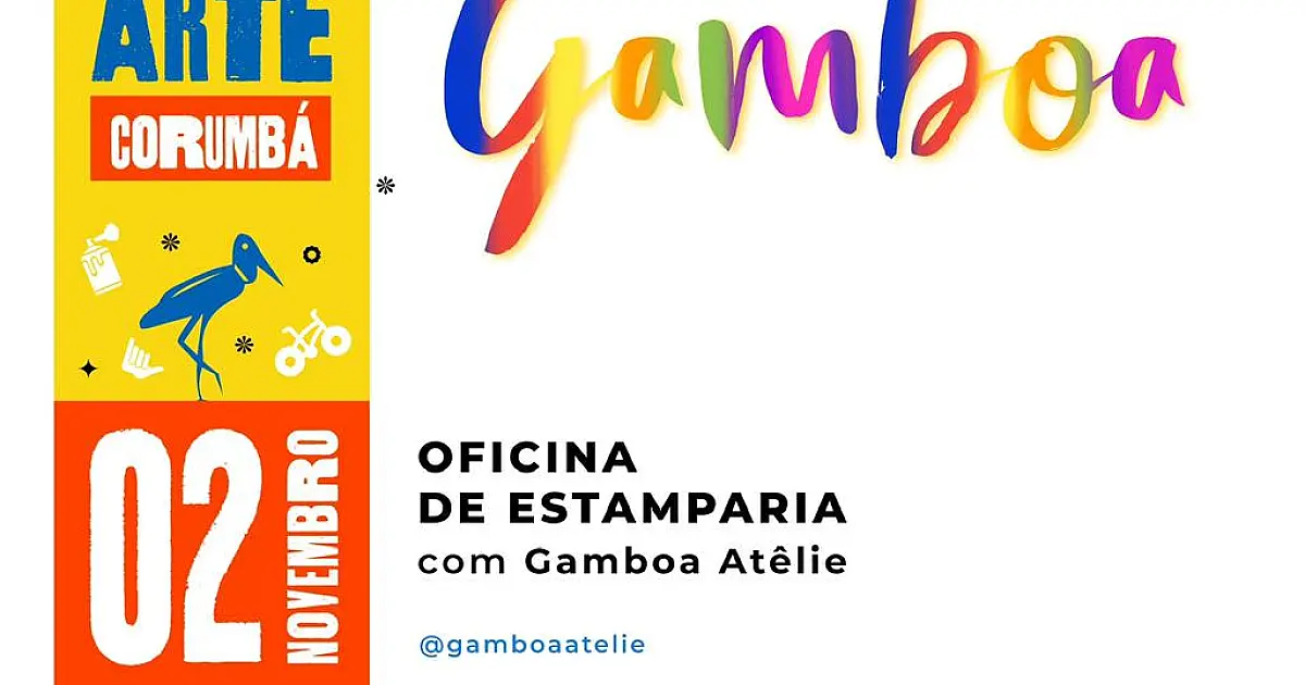 Festival Bike Arte leva oficina de estamparia ao Flamboyant III