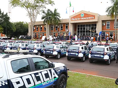 Polícia Militar recebe 70 novas viaturas e dá inicio a Operação "Boas Festas" em MS