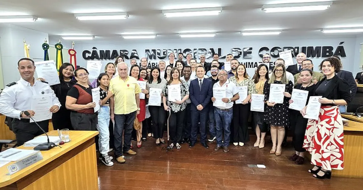 Servidores do Judiciário são homenageados pela Câmara Municipal de Corumbá