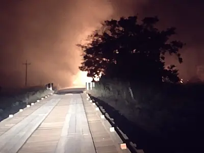 Incêndio na Estrada Parque ameaça áreas habitadas e pontes de madeira