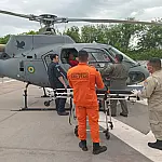 Jovem é resgatado por helicóptero após cair de cavalo em região remota de Corumbá