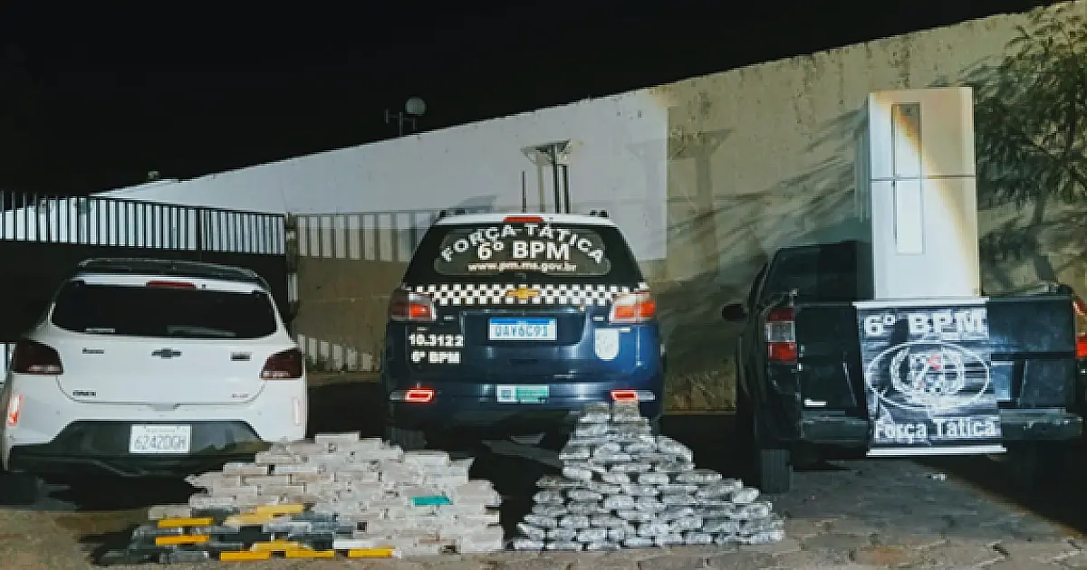 PM apreende carregamento de droga na Ramon Gomes e localiza depósito do tráfico
