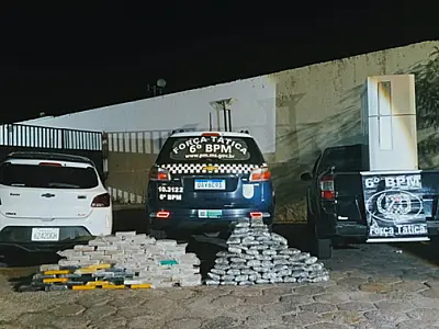 PM apreende carregamento de droga na Ramon Gomes e localiza depósito do tráfico
