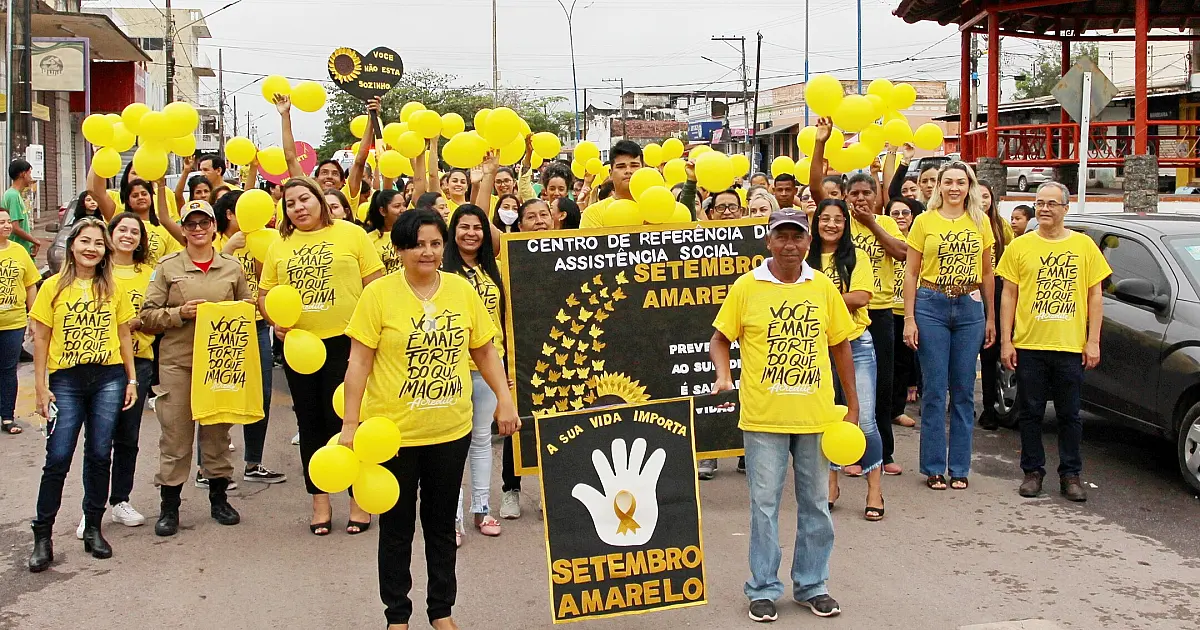 'Caminhada Amarela' encerra mês alusivo de Combate ao Suicídio em Ladário
