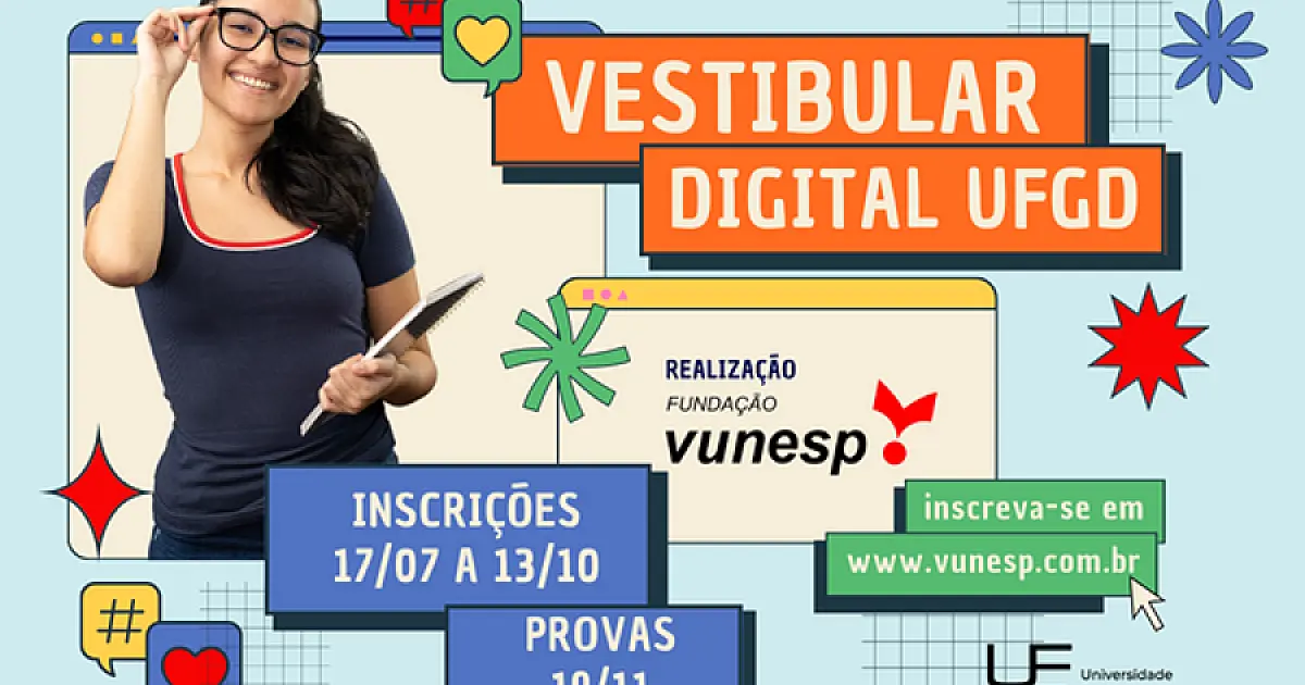 Vestibular Digital UFGD: inscrições seguem até 13 de outubro
