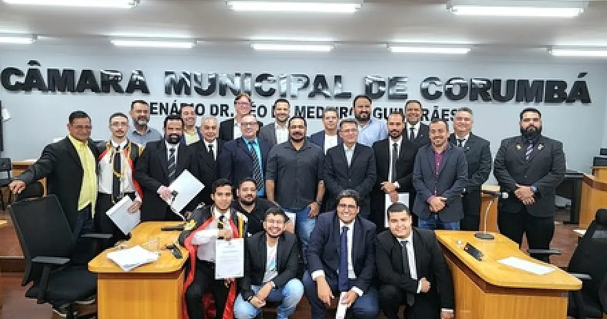 Dia Municipal da Ordem Demolay é lembrado com homenagens na Câmara de Corumbá