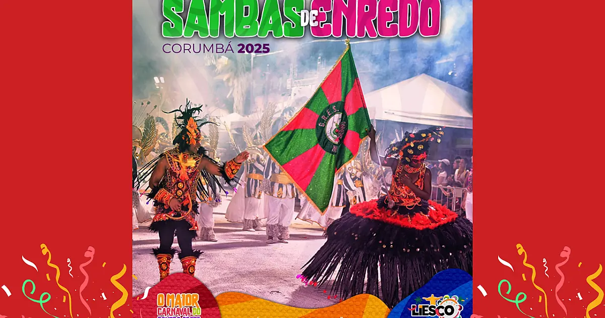 Divulgado CD digital dos Sambas de Enredo do Carnaval 2025 de Corumbá