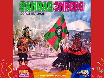 Divulgado CD digital dos Sambas de Enredo do Carnaval 2025 de Corumbá