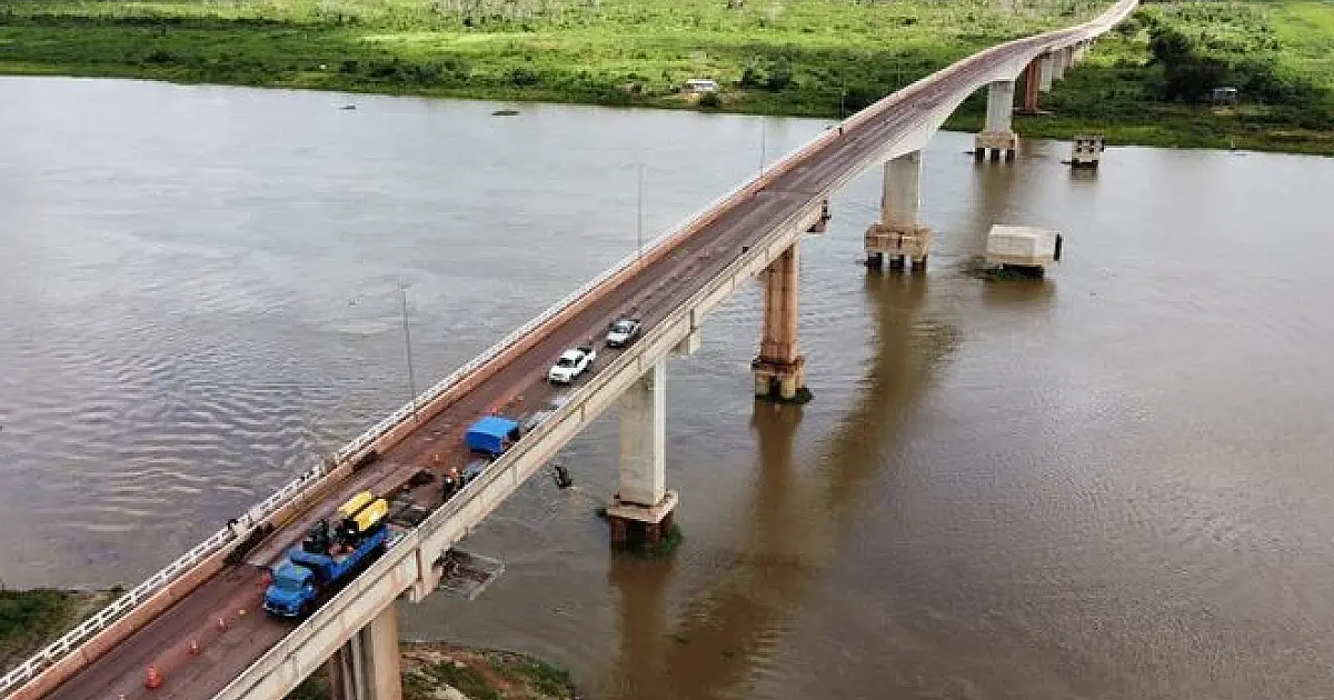 Ponte sobre o rio Paraguai sofre interdição total entre 11h e 13h de hoje