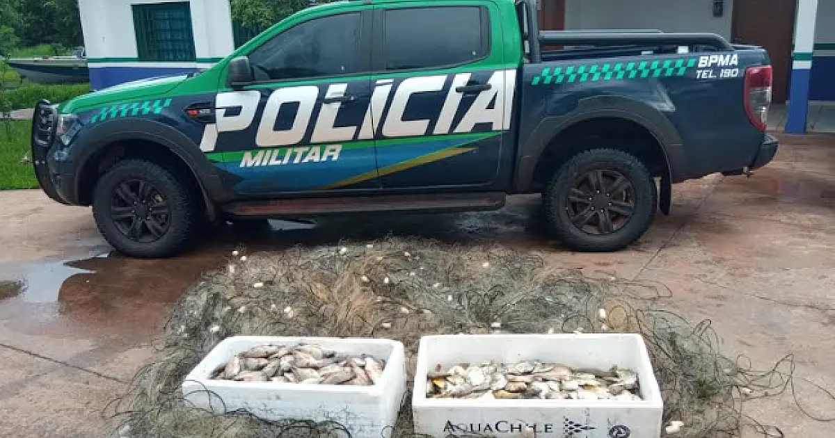 PMA apreende mais de 2 mil metros de redes de pesca no rio Sucuriú