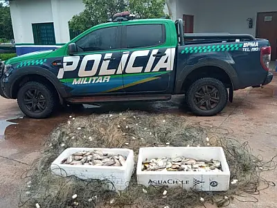 PMA apreende mais de 2 mil metros de redes de pesca no rio Sucuriú