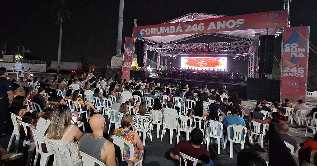 Concerto emociona público na celebração dos 246 anos de Corumbá