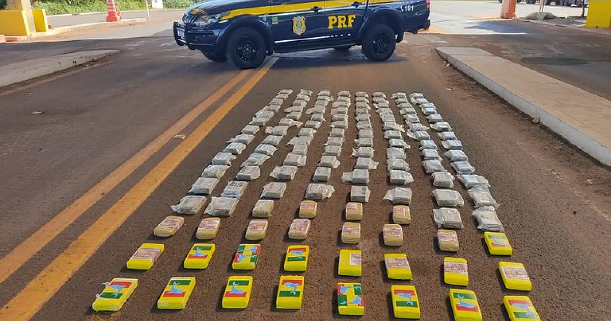 Polícia Rodoviária Federal apreendeu 149 kg de cocaína em Terenos