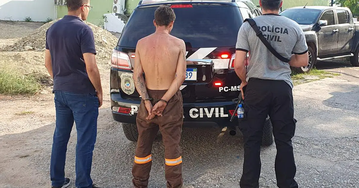 Autor de homicídio no bairro Nova Corumbá é capturado em mata fechada