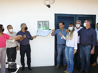 Em Ladário, Reinaldo Azambuja diz que está muito feliz com os investimentos da Sanesul