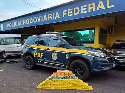 Carro que saiu de Corumbá com 98 kg de cocaína é interceptado na BR 163