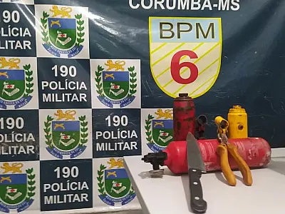 Indivíduos são presos após furtarem parte do alambrado de contenção pluvial