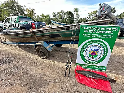 Homem é preso por pesca sem licença e uso de petrechos proibidos