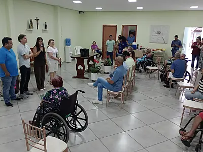 Doutor Gabriel e Bia Cavassa acompanham entrega de emendas no Asilo São José e Cidade Dom Bosco