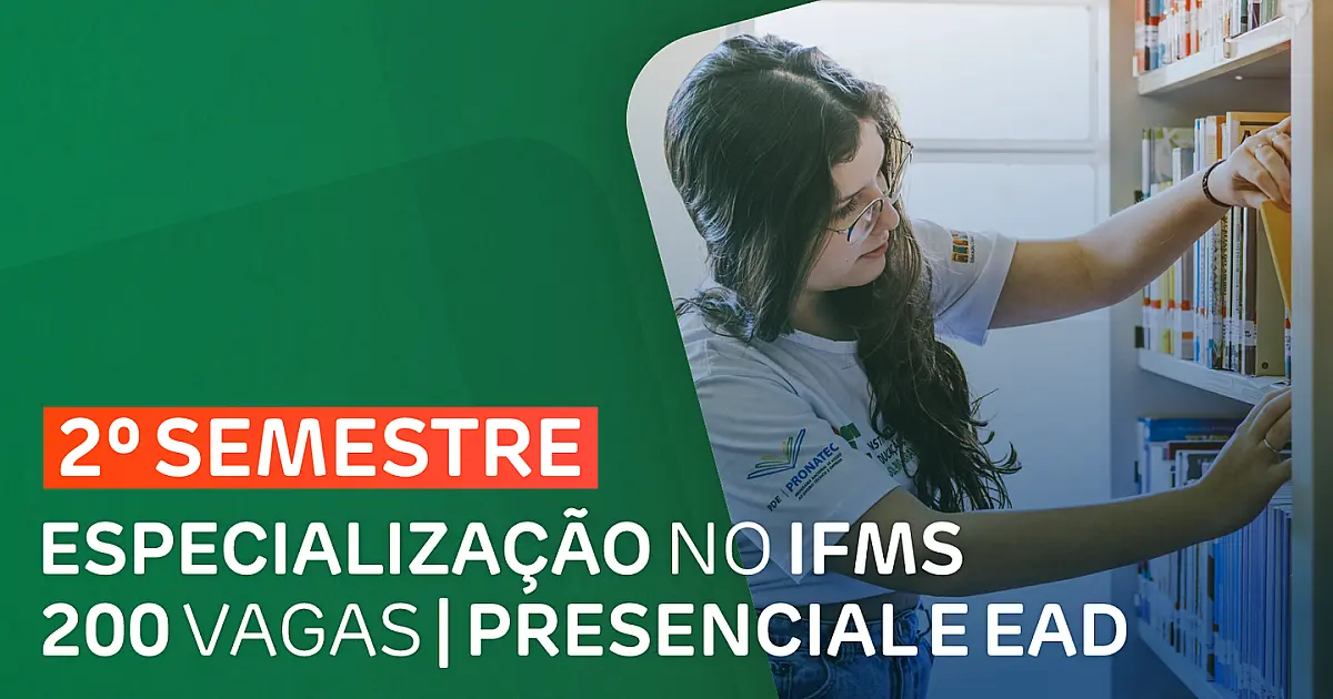 IFMS publica 1ª chamada para ingresso em especializações