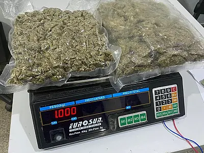 Menor é apreendida transportando pacotes de Skunk presos ao corpo
