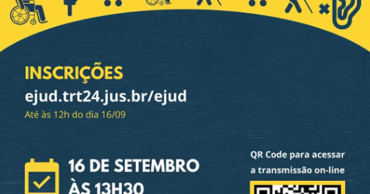 MPT, TJ e TRT promovem seminário on-line e gratuito sobre inclusão de pessoas com deficiência