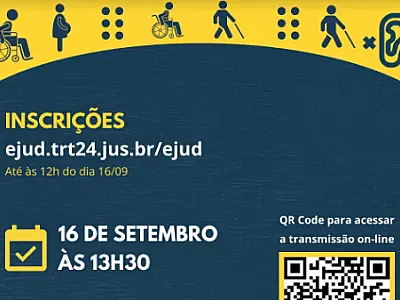MPT, TJ e TRT promovem seminário on-line e gratuito sobre inclusão de pessoas com deficiência